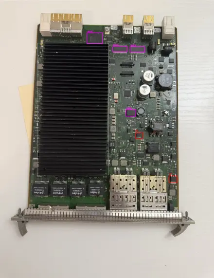 Board 05, telecom card with processor under heatsink: 0 of 4 found.